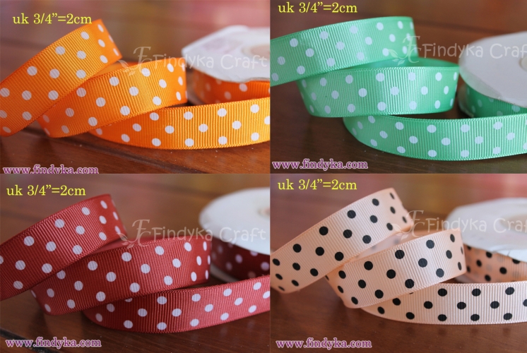 findyka craft pita grosgrain dot 2cm findyka craft pita grosgrain dot 2cm