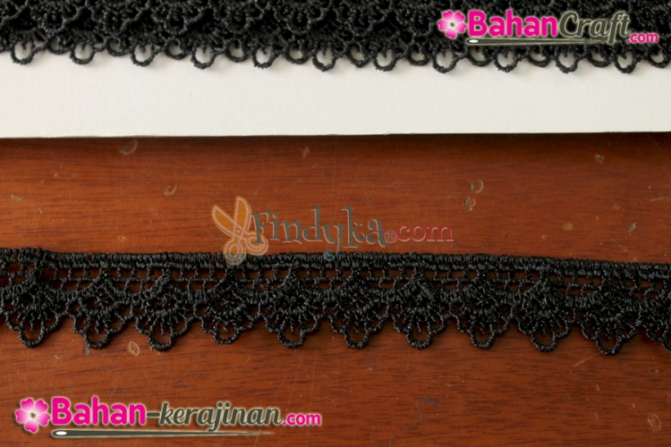 bahan kerajinan renda gyper renda bordir hq 02 hitam bahan kerajinan renda gyper renda bordir hq 02 hitam